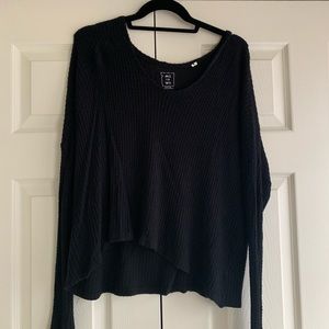 black comfy fit sweater